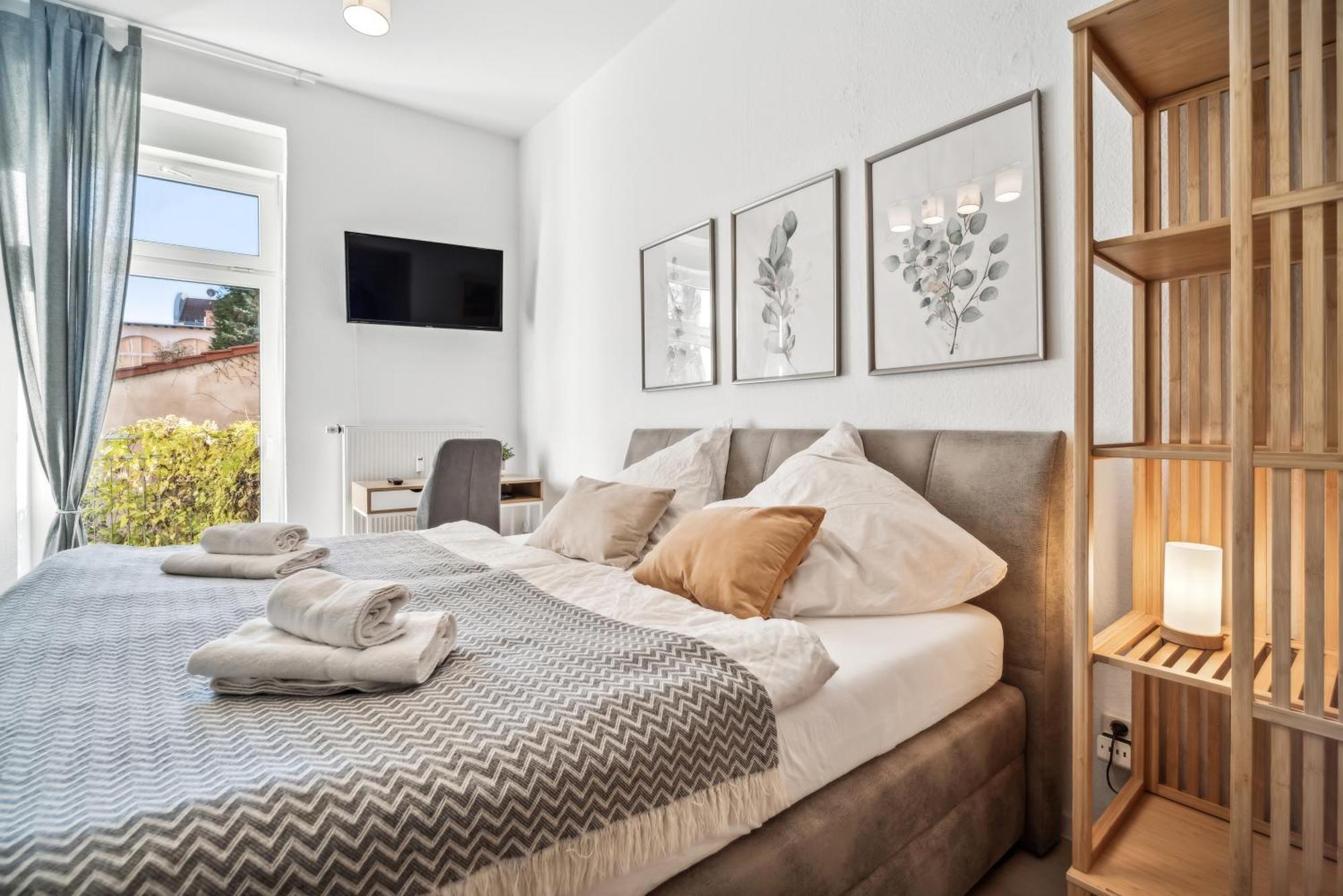 Roby-Erfurt Hbf-Nah, Balkon Apartment Bagian luar foto